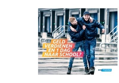 Geld verdienen en 1 dag naar school